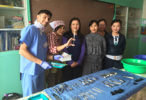 sterlization team in Mongolia with Pediatric Dentist from Fort Lee and Westwood, NJ
