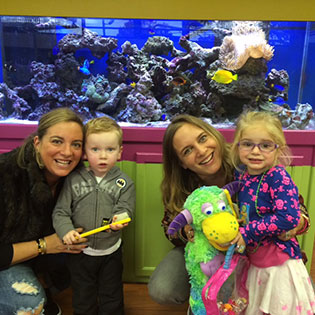 The acquarium at the Pediatric Dentist in Fort Lee and Westwood, NJ
